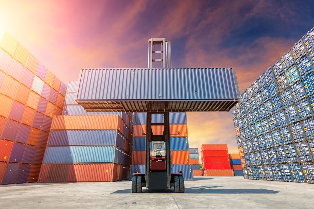 stacking shipping containers