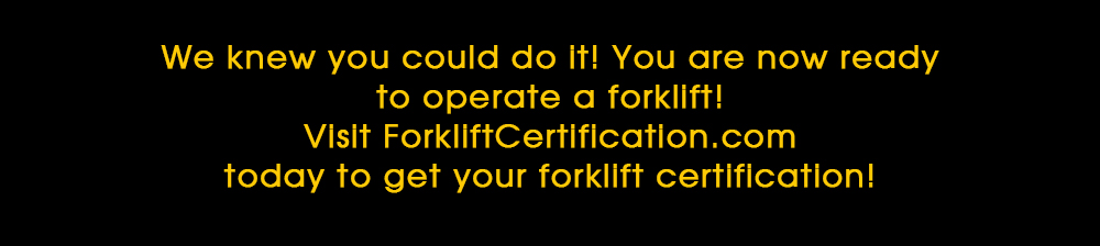 getting forklift certified