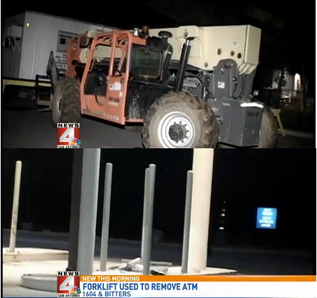 Thieves Use Forklift To Steal Atm In San Antonio Flc
