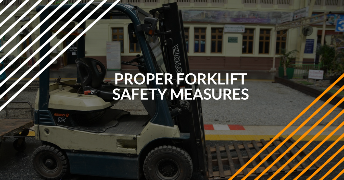 Use a forklift safety harness to avoid accidents and injuries