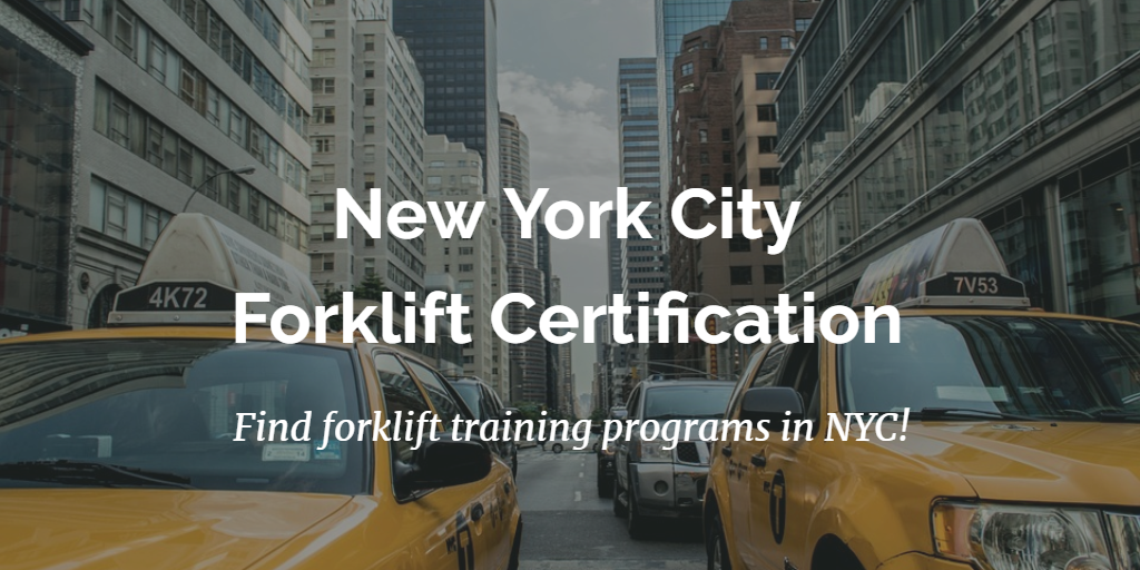 Forklift Certification New York Get Trained