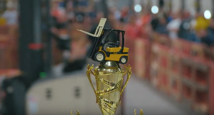 forklift rodeo trophy