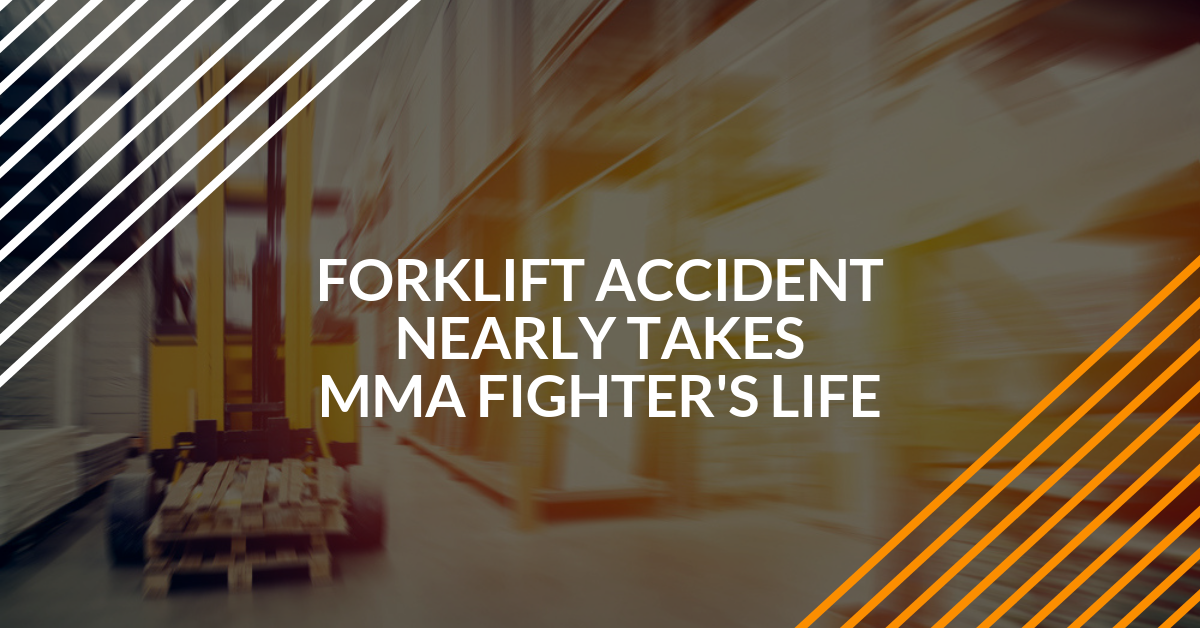 forklift accident nearly takes MMA fighter's life