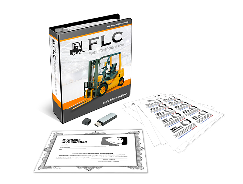 OSHA Forklift Training Certification Kit for employees