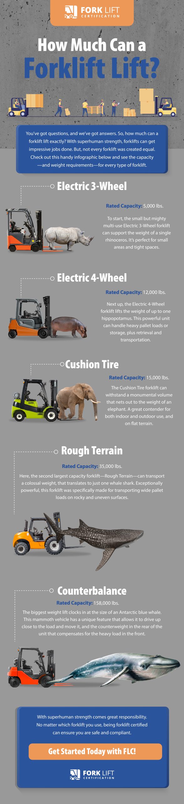 How Much Can a Forklift Lift Infographic