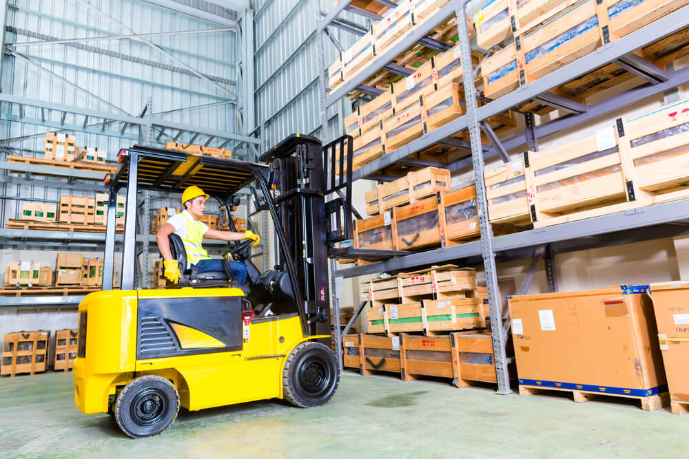 forklift driver following osha regulations